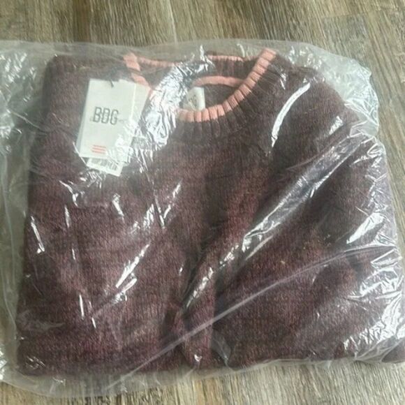 Urban Outfitters BDG Oversized Clark Cotton Pullover Sweater Red Size Large NWT - Picture 3 of 4